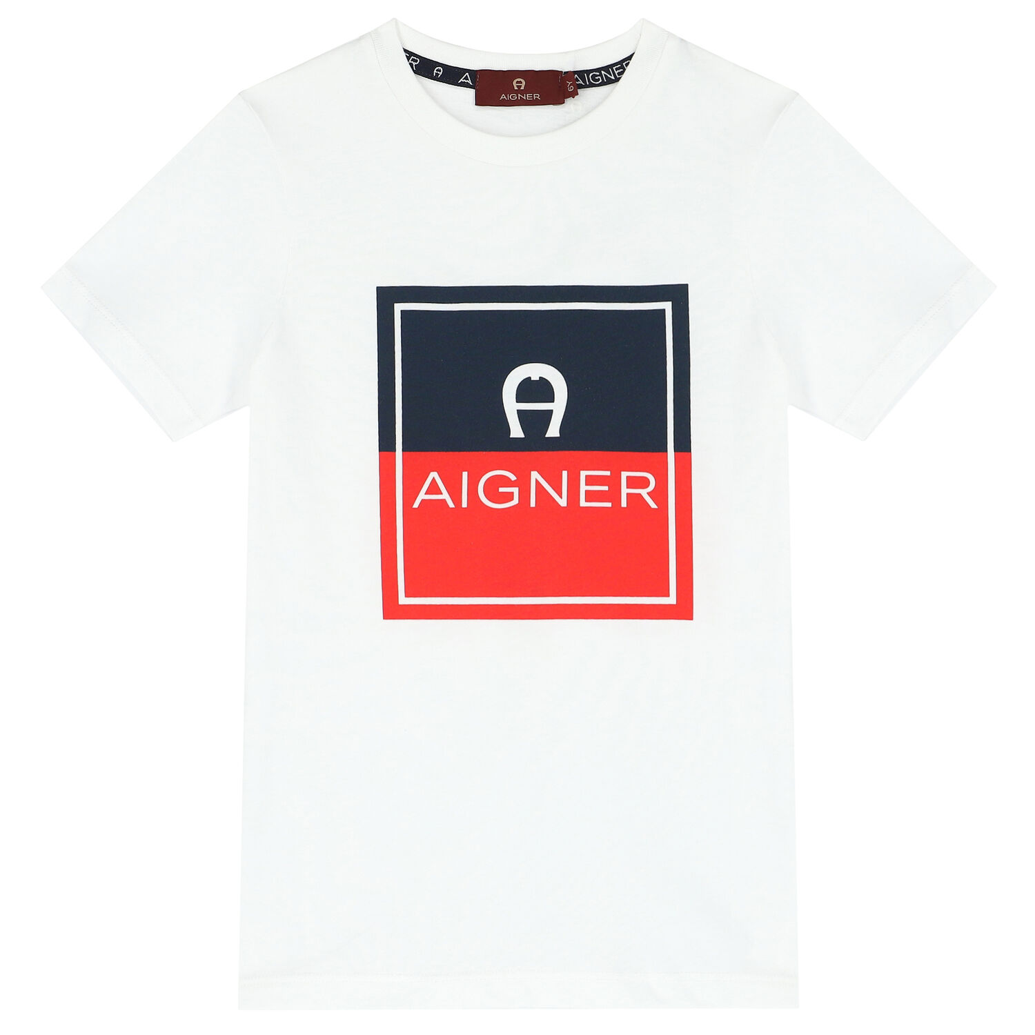 تيشيرت بالشعار باللون الأبيض للأولاد, 1, hi-res