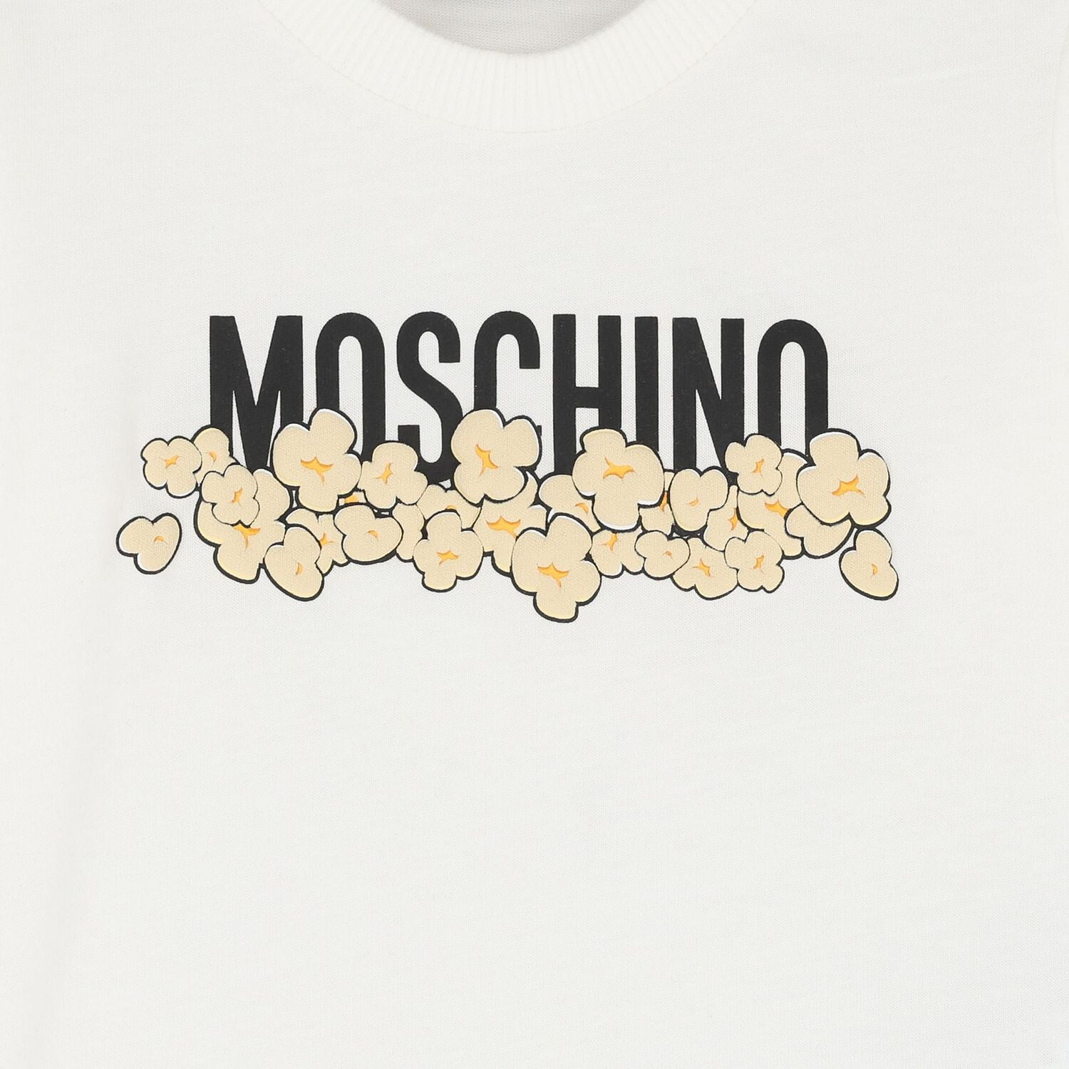 Younger White Logo & Popcorn Long Sleeve Top, 1, hi-res