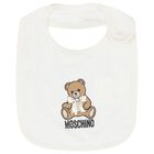 White Teddy Bear Logo Babygrow Gift Set, 1, hi-res