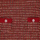 Girls Burgundy Tweed Dress , 1, hi-res