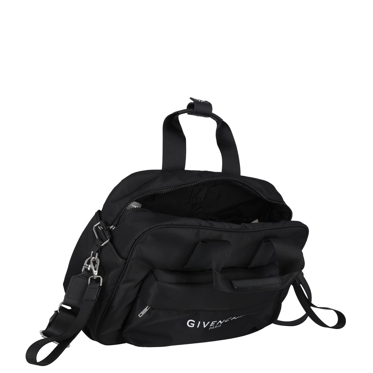 Black Logo Baby Changing Bag, 1, hi-res image number null