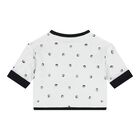 طقم بنطلون قابل للعكس بالشعار للاولاد باللون الابيض والاسود , 1, hi-res