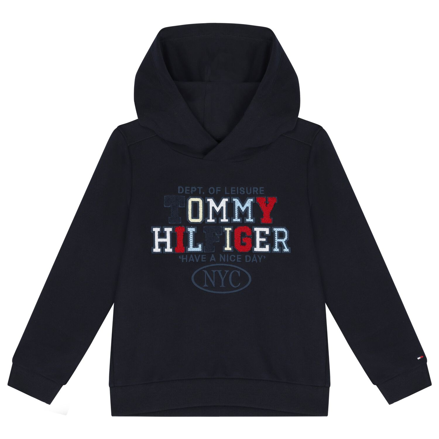 توب أولاد هودي بالشعار باللون الكحلى, 1, hi-res