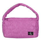 Girls Purple Logo Quilted Bag, 1, hi-res