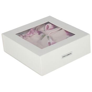 Baby Girls Pink Peony Babygrow Gift Set
