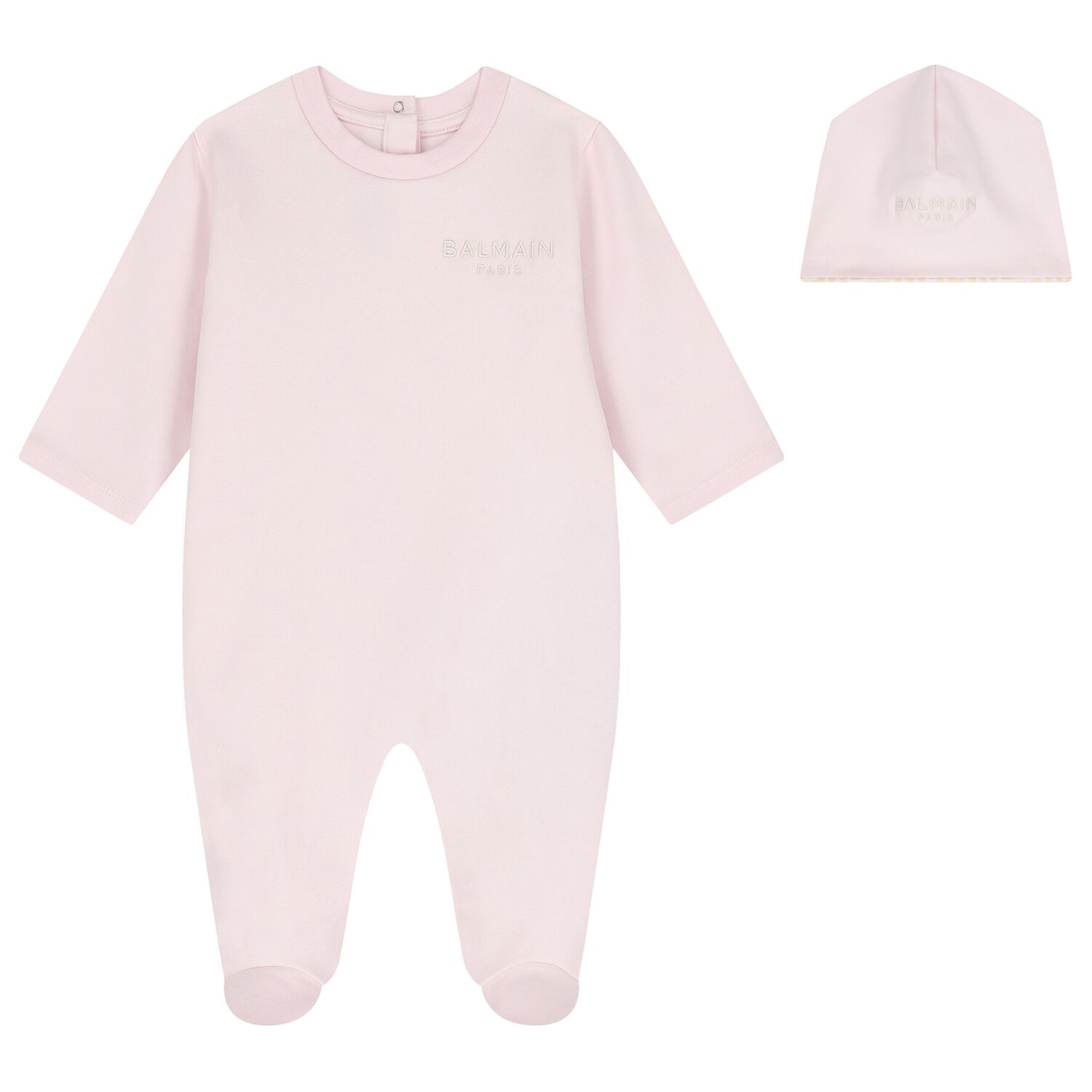 Baby Girls Pink Logo Babygrow Gift Set, 2, hi-res
