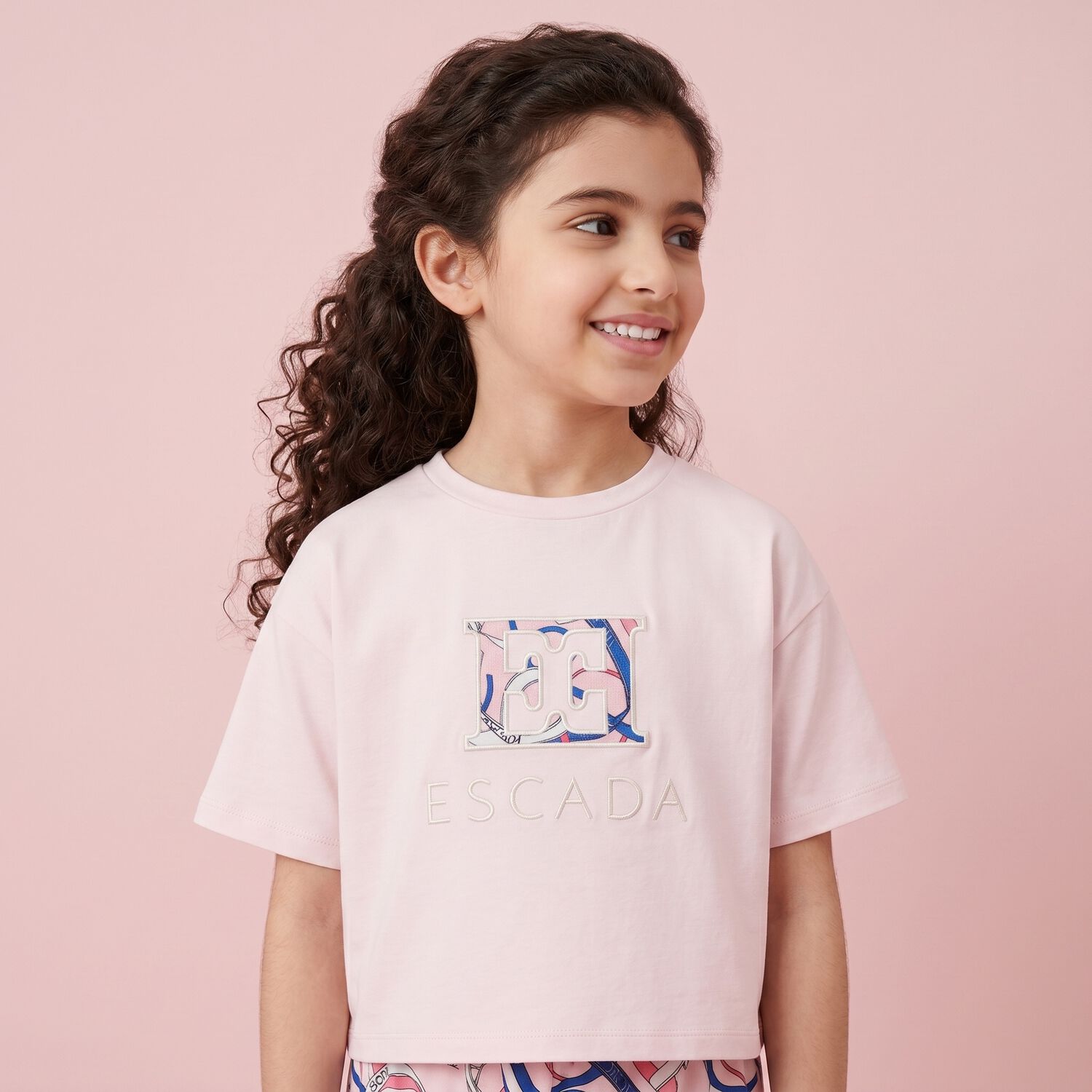 Girls Pink Logo T-Shirt, 2, hi-res