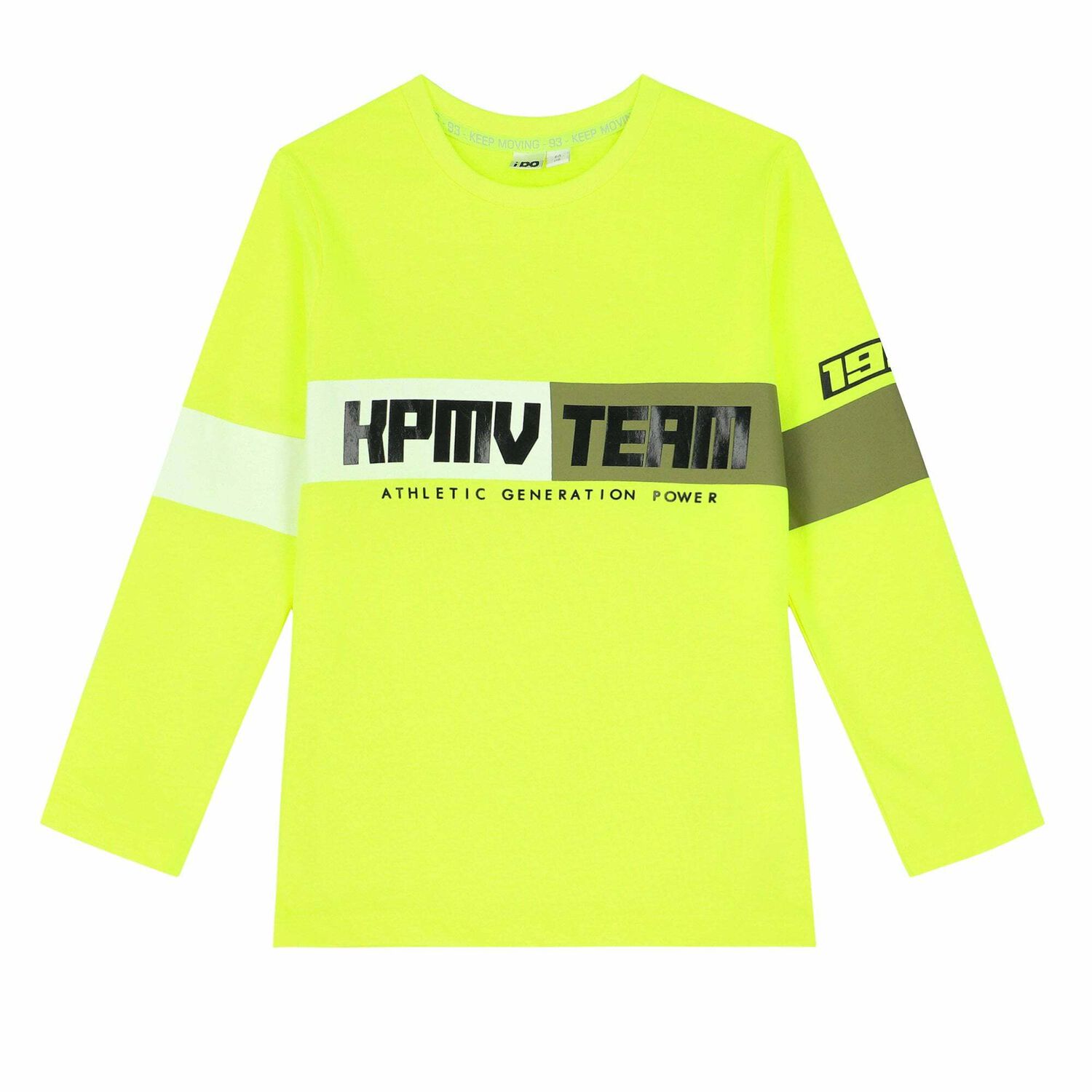 Boys Neon Green Long Sleeve Top, 1, hi-res