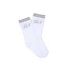 Girls Grey & White Choupette & Logo Socks ( 2 Pack ), 1, hi-res