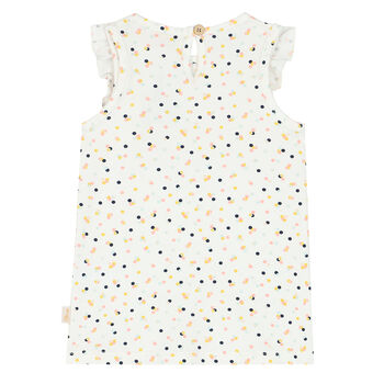 Baby Girls Ivory Logo Dress