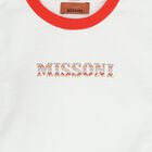 Girls White Logo T-Shirt, 1, hi-res