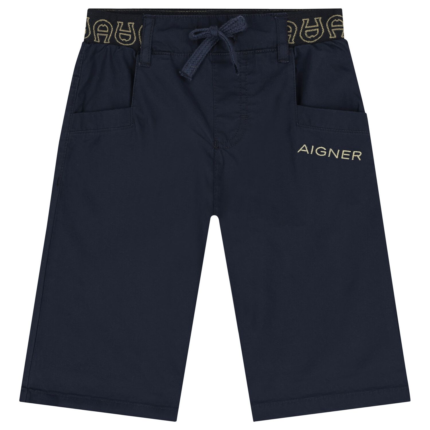 Boys Navy Blue Logo Shorts, 2, hi-res image number null
