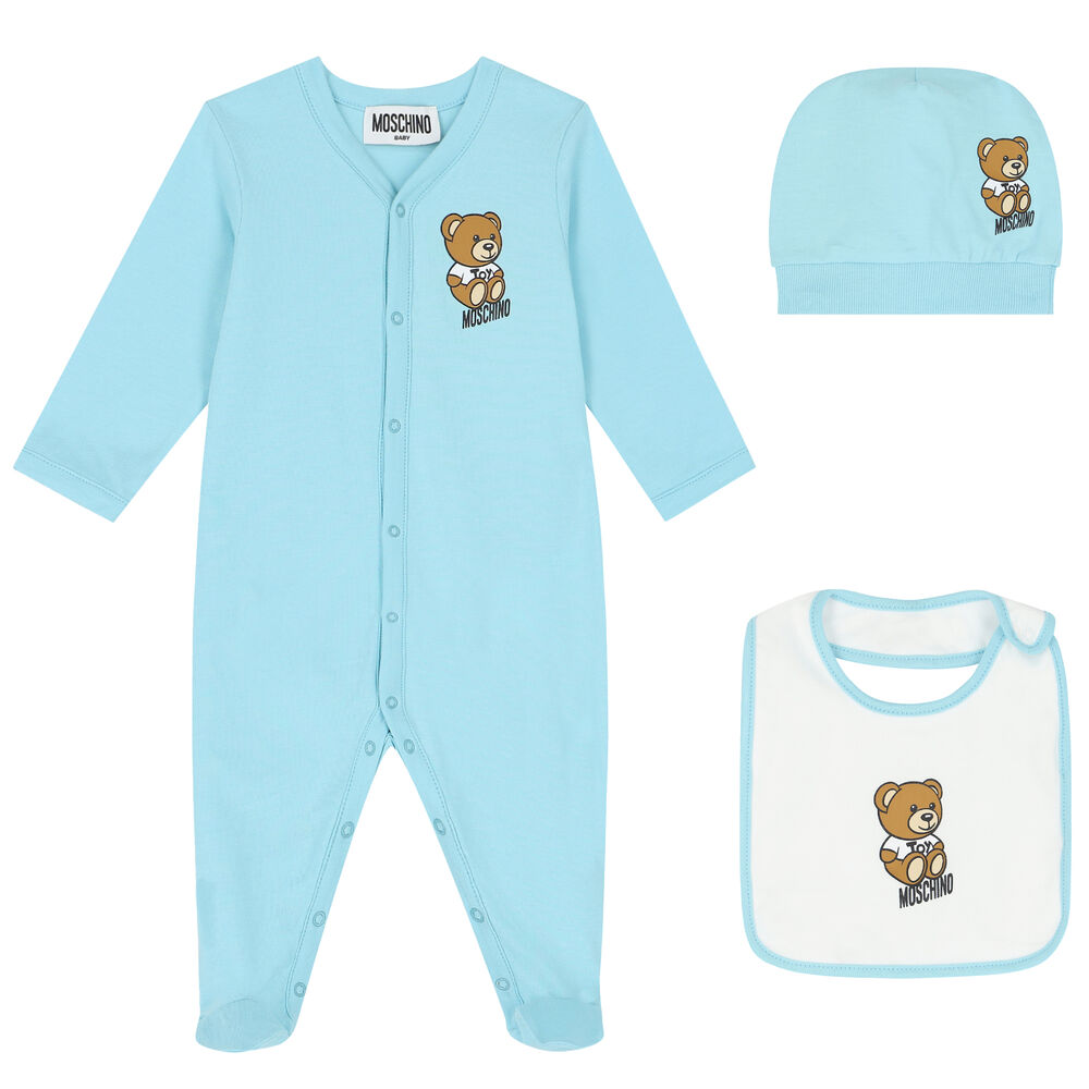 SOFIJA - Teddy Bear Babygrow - Blue main image 0