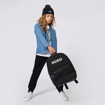 Black Logo Backpack