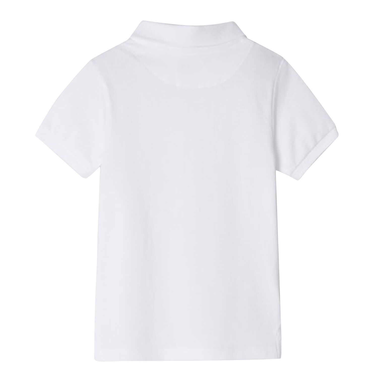تيشيرت بولو بالشعار باللون الأبيض للأولاد, 2, hi-res