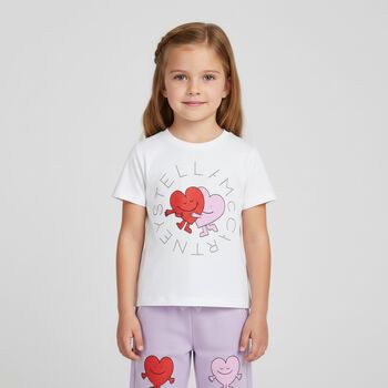Younger Girls Purple Heart Joggers