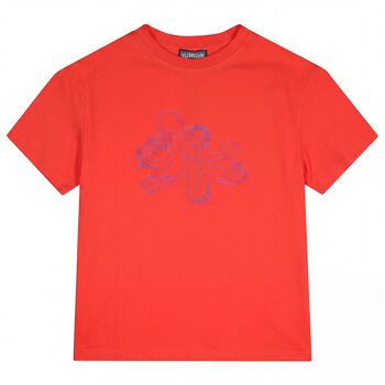 Boys Red Octopus T-Shirt