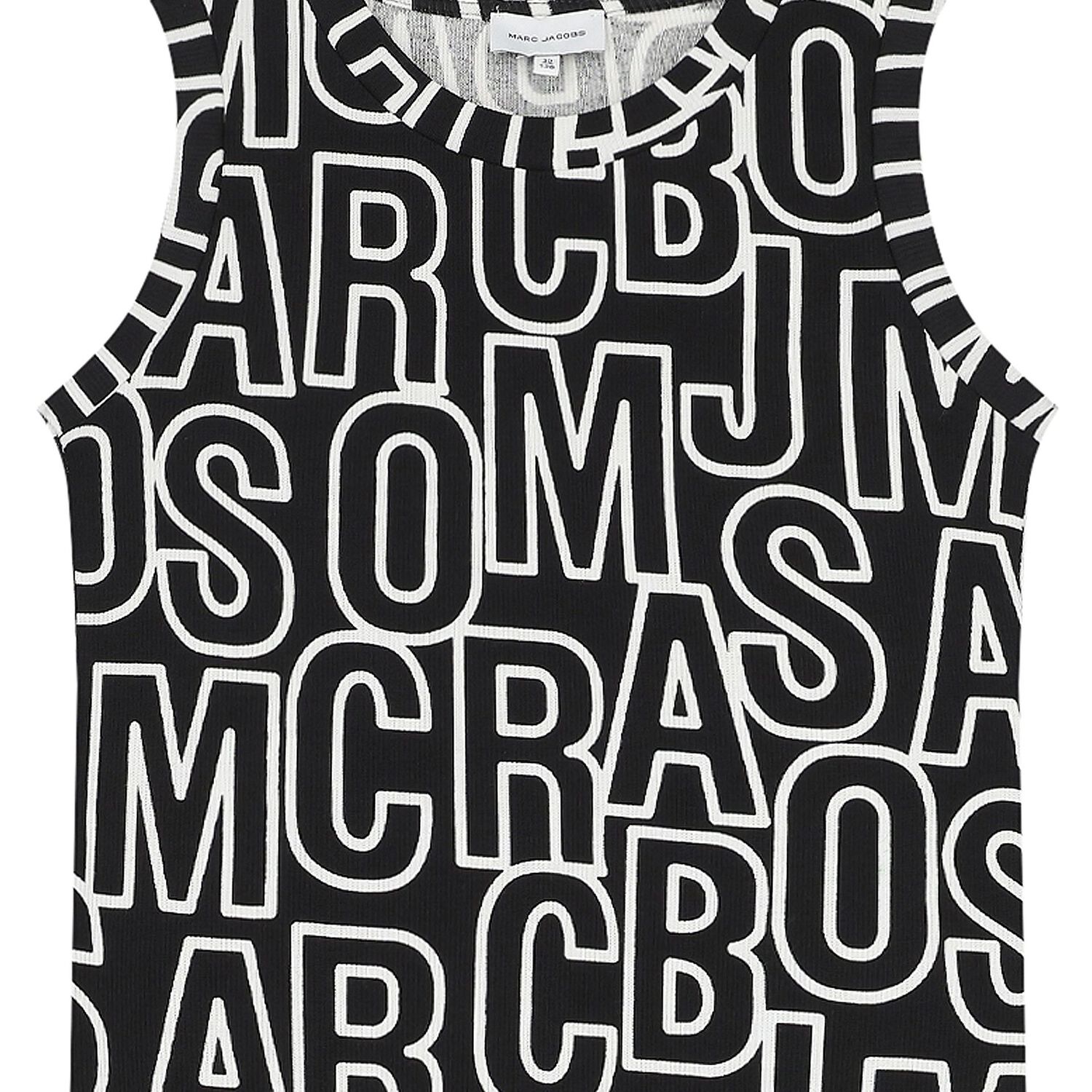 فستان بنات بالشعار باللون الأسود, 1, hi-res image number null