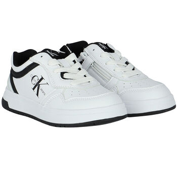 White Logo Trainers