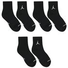 Black Jordan Logo Socks ( 3-Pack ), 1, hi-res