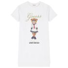 فستان قطني أبيض للبنات من تيري الفرنسي, 1, hi-res