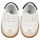 Baby Boys White Logo Pre Walker Shoes, 1, hi-res