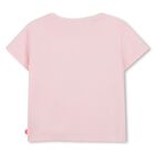 Girls Pink Embellished Heart T-Shirt, 1, hi-res
