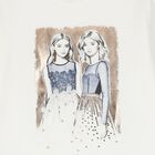 Girls Ivory Long Sleeve Top, 1, hi-res