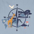 Boys Blue Compass Long Sleeve Top, 1, hi-res