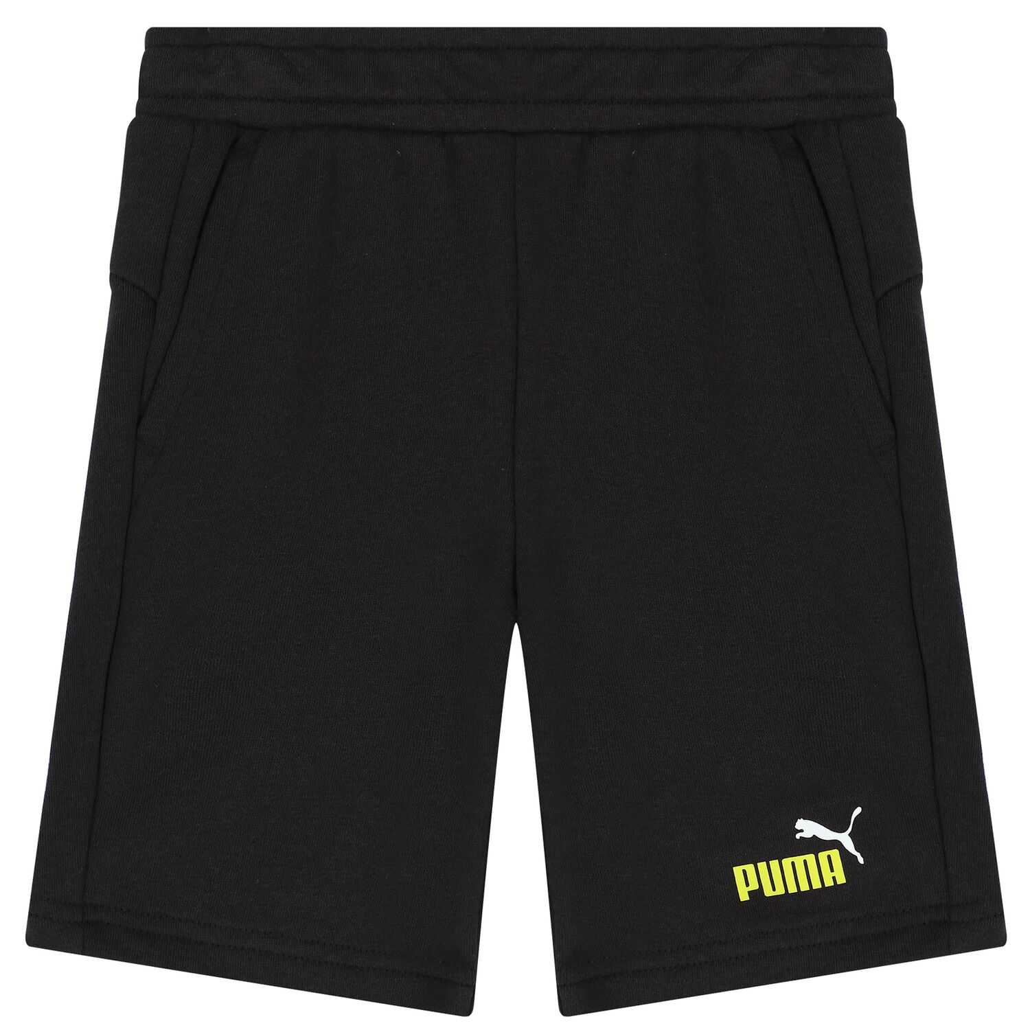 Boys Black Logo Shorts, 3, hi-res