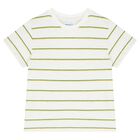 Younger Boys Green Dungaree & Hat Set (3 Piece), 2, hi-res