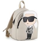 Boys Beige Ikonik Karl Backpack, 1, hi-res