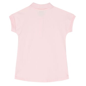 Younger Girls Pink Tiger Polo Dress