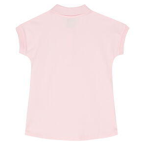 Younger Girls Pink Tiger Polo Dress