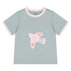 Younger Girls Green Bird Logo T-Shirt, 1, hi-res