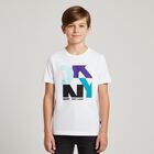 Boys White Logo T-Shirt, 2, hi-res
