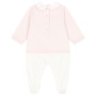 Baby Girls Pink & White Babygrow Gift Set, 2, hi-res