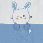 Baby Boys White & Blue Bunny Babygrow, 1, hi-res