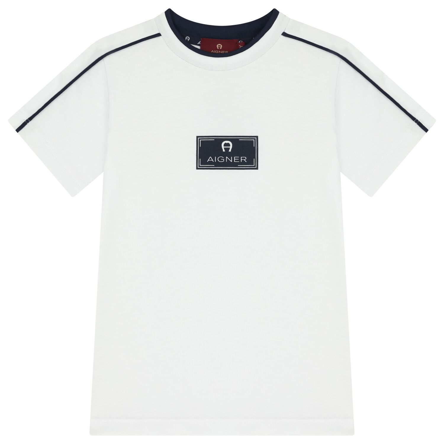 Boys White Logo T-Shirt, 1, hi-res