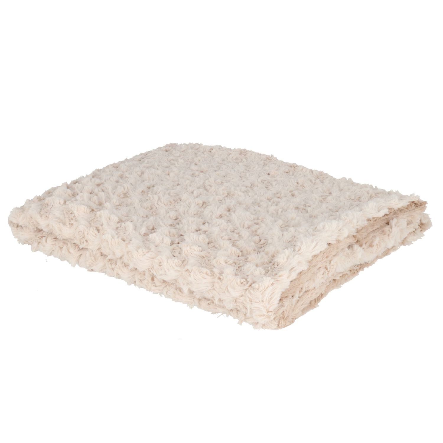 Beige Plush Baby Blanket, 1, hi-res image number null
