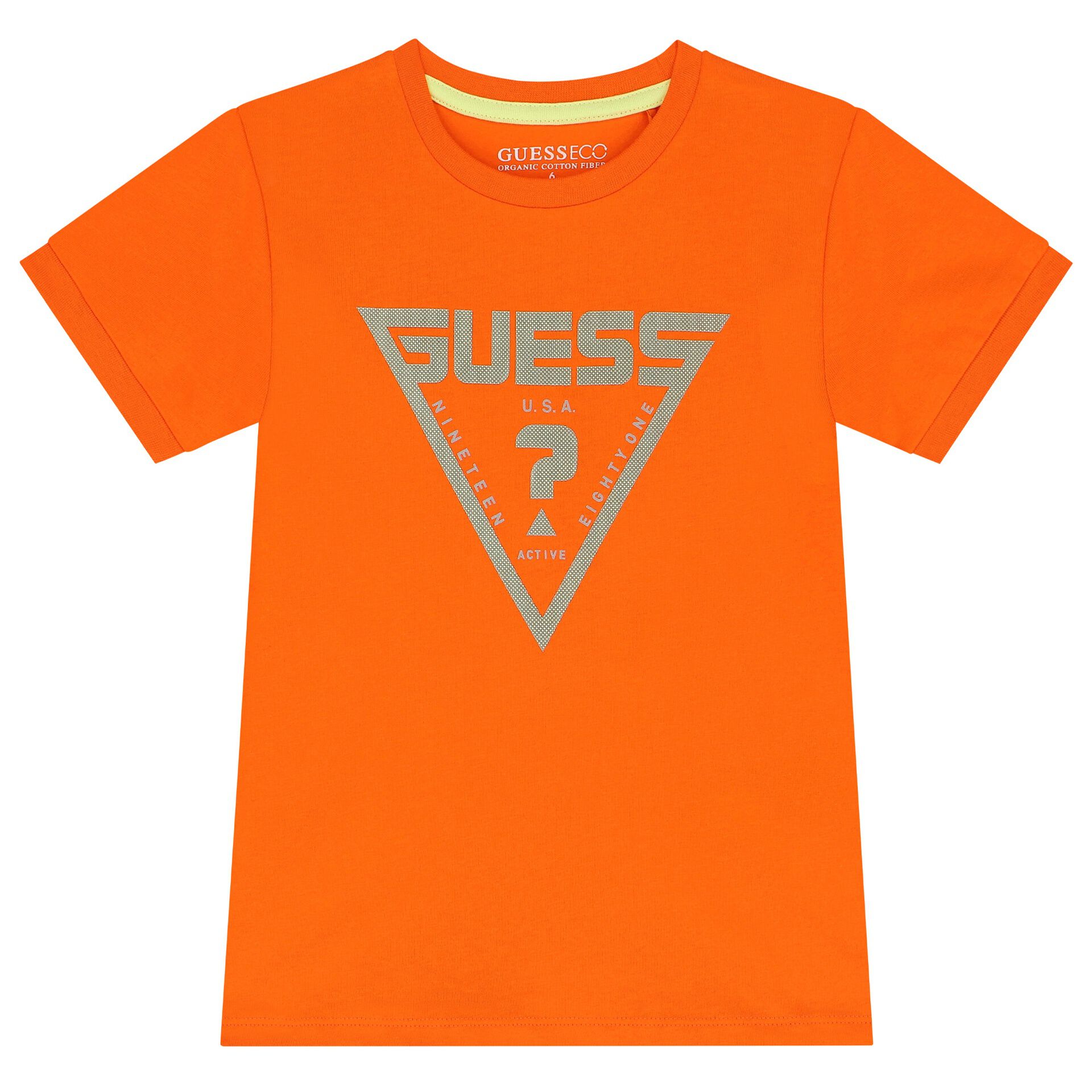 Guess shirt orange shop