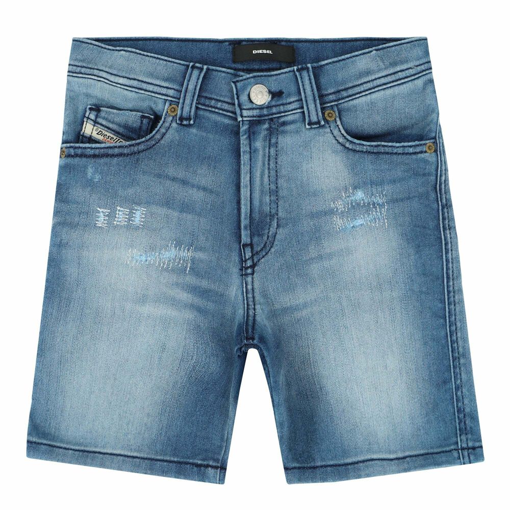 Konserveringsmiddel Pensioneret tæt Diesel Boys Blue Denim Shorts | Junior Couture USA
