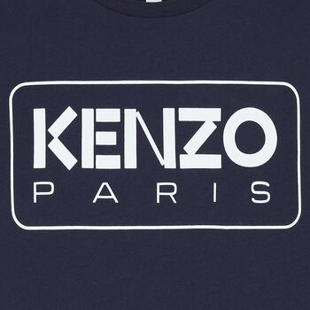 Boys Navy Blue Logo T-Shirt
