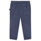 Younger Boys Blue Teddy Bear Joggers, 1, hi-res