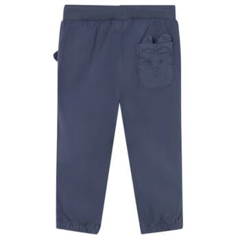 Younger Boys Blue Teddy Bear Joggers