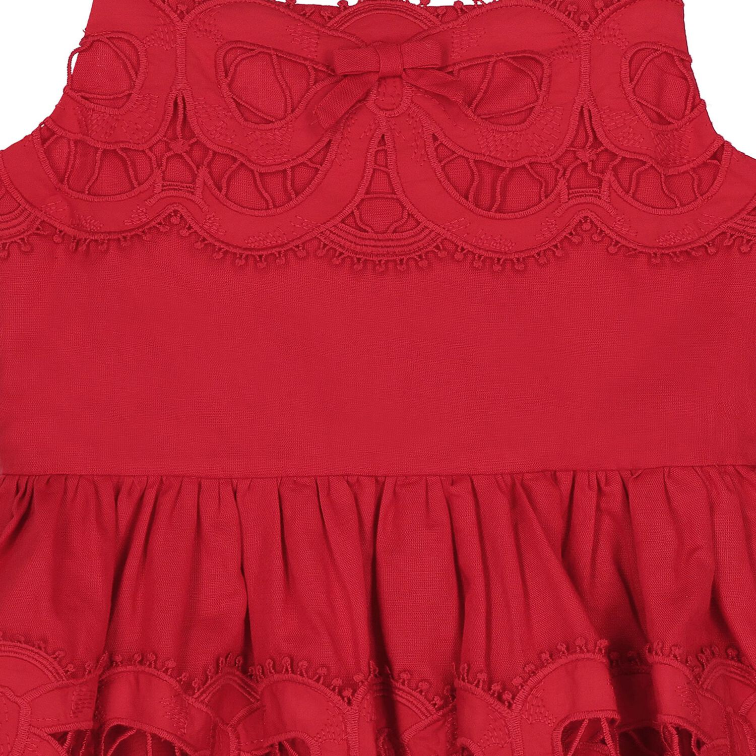 Girls Red Bow Dress, 1, hi-res image number null