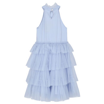 Girls Blue Tulle Dress