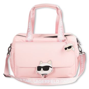 Baby Girls Pink Logo Changing Bag