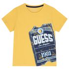 Boys Yellow Logo T-Shirt, 2, hi-res