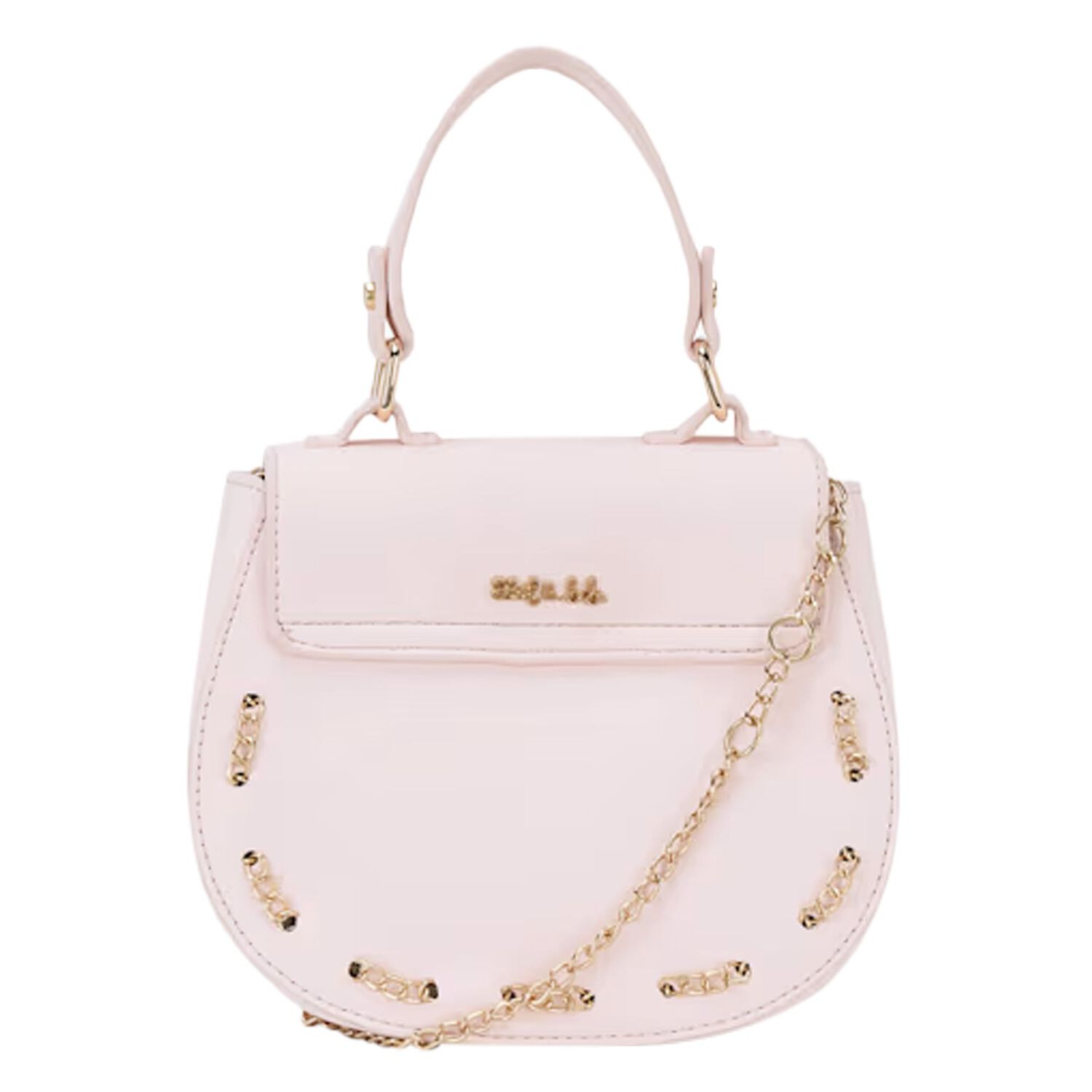 Girls Pink Logo Handbag, 2, hi-res
